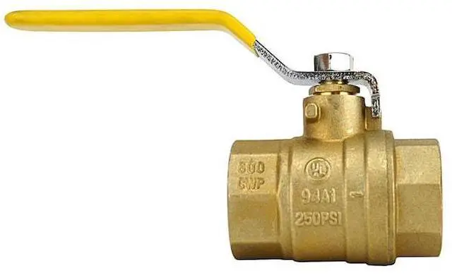 Alt view image 3 of 4 - TMG 94A10501TMG 1 in. Brass FNPT x FNPT Full-Port Ball Valve