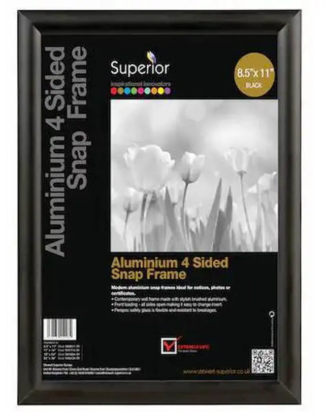 Main image of SECO SN8511BLACK Poster Snap Frame, 8.5" x 11", Black