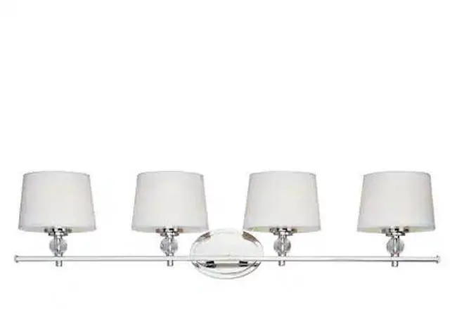 Main image of MAXIM 12764WTPN Rondo 4-Light 36.25" Wide Polished Nickel Vanity Light