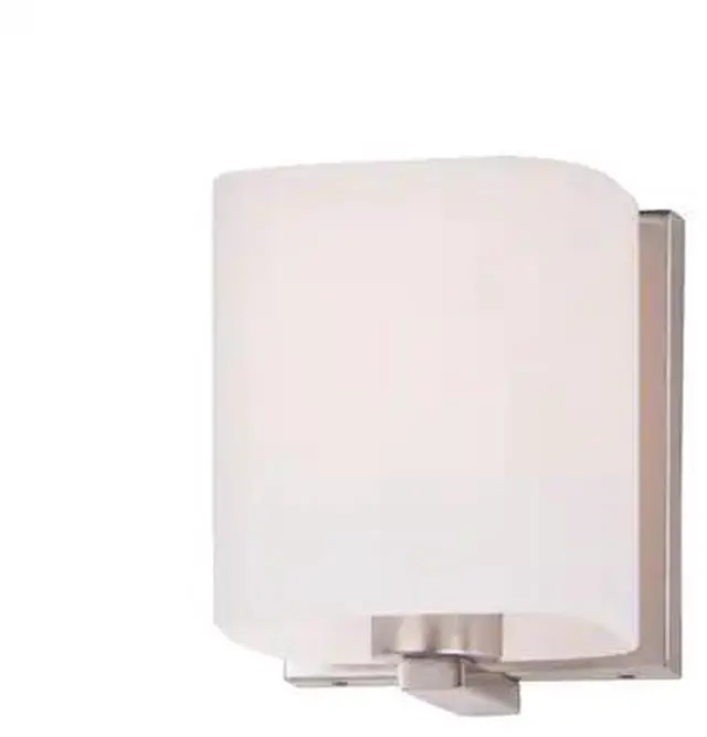 Main image of MAXIM 11251SWSN Wrap 1-Light 4.75" Wide Satin Nickel Vanity Light