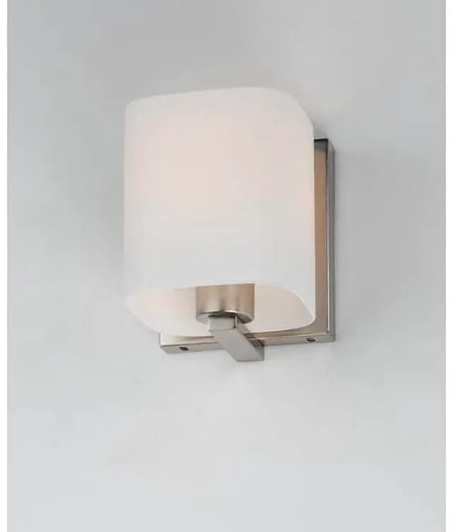 Alt view image 2 of 3 - MAXIM 11251SWSN Wrap 1-Light 4.75" Wide Satin Nickel Vanity Light