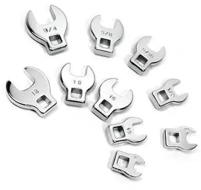 Main image of POWERBUILT 640830 10Pc 3/8" Drive Crowfoot Wrench Set