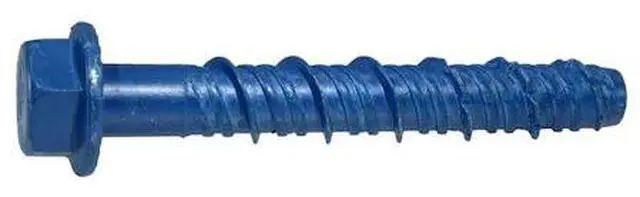 Main image of TORQUEMASTER 53248 Masonry Screw, 3/8" Dia., Hex, 3" L, Steel Blue Ruspert, 50