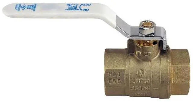 Alt view image 3 of 5 - TMG 94ALF10501TMG 1 in. Lead Free Brass FNPT x FNPT Full-Port Ball Valve