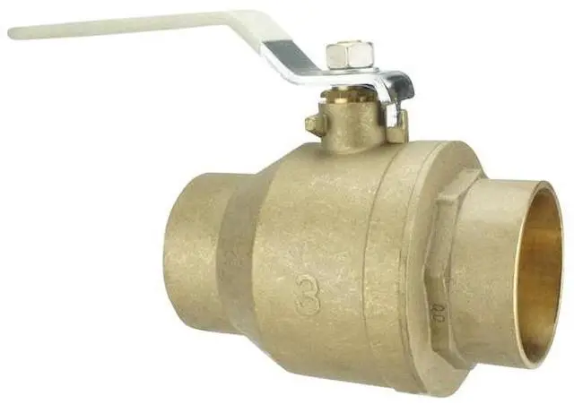 Alt view image 2 of 5 - TMG 94ALF20001TMG 3 in. Lead Free Brass SWT x SWT Ball Valve