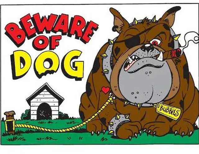 Main image of HY-KO A20542 Beware Of Dog Sign 10" x 14", 5PK