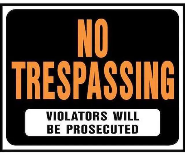 Alt view image 5 of 5 - Hy-Ko 15X19 NO TRESPASS SIGN SP-104 Pack of 5