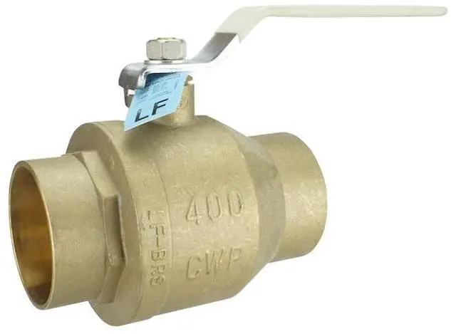 Alt view image 3 of 5 - TMG 94ALF20001TMG 3 in. Lead Free Brass SWT x SWT Ball Valve