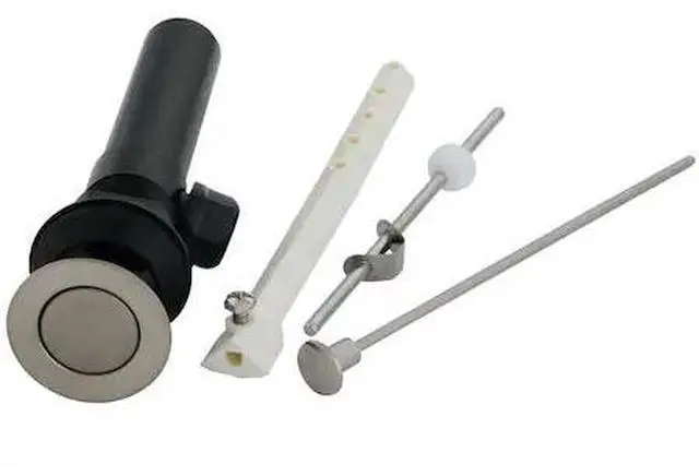 Alt view image 2 of 2 - Kingston Brass KP1008 Plastic Pop-Up Drain with Overflow, Brushed Nickel