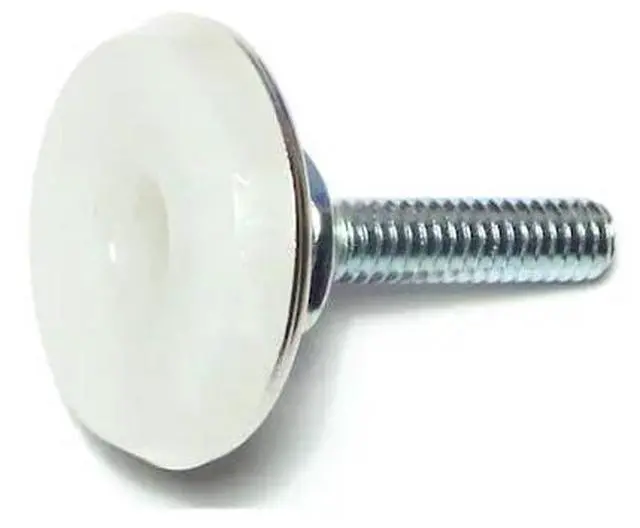 Main image of MIDWEST FASTENER 66905 1/4"-20 x 1" Nickel Coarse Thread Swivel Glides 6PK