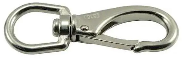 Main image of MIDWEST FASTENER 35744 7/8" x 4-3/4" 316 Stainless Steel Swivel Bolt Snap Hooks
