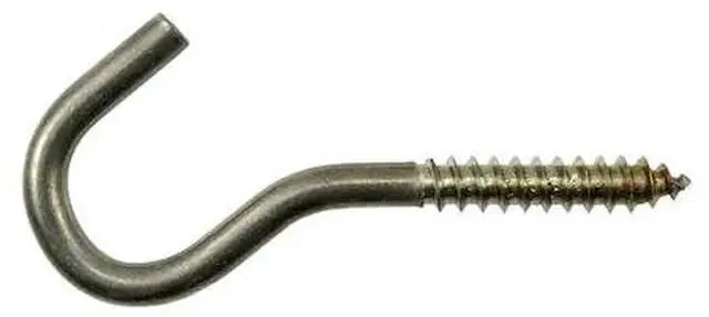 Main image of MIDWEST FASTENER 52399 5/16" x 1" x 4-1/2" 18-8 Stainless Steel Screw Hooks 10PK