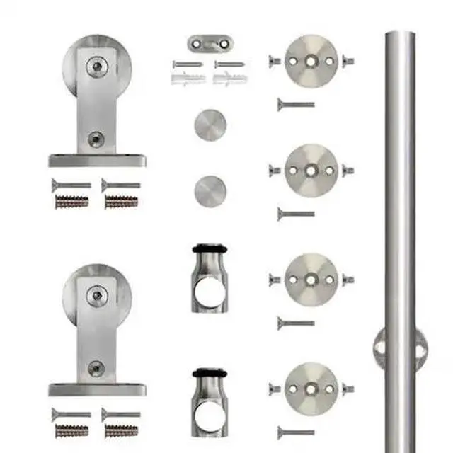 Main image of DESIGNER COLLECTION NT.1400.01W-96.SS Stainless Steel 96" Top Mount Sliding