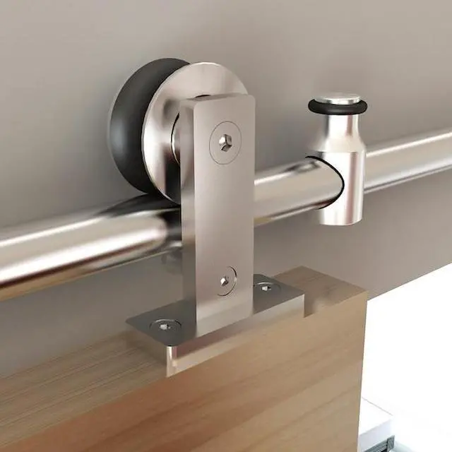 Alt view image 2 of 3 - DESIGNER COLLECTION NT.1400.01W-96.SS Stainless Steel 96" Top Mount Sliding