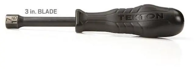 Alt view image 6 of 7 - TEKTON 26867 7/16 Inch High-Torque Black Oxide Blade Nut Driver