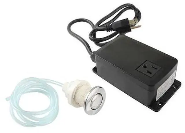 Main image of KINGSTON BRASS KASK311 Single Outlet Garbage Disposal Air Switch Kit, Polished