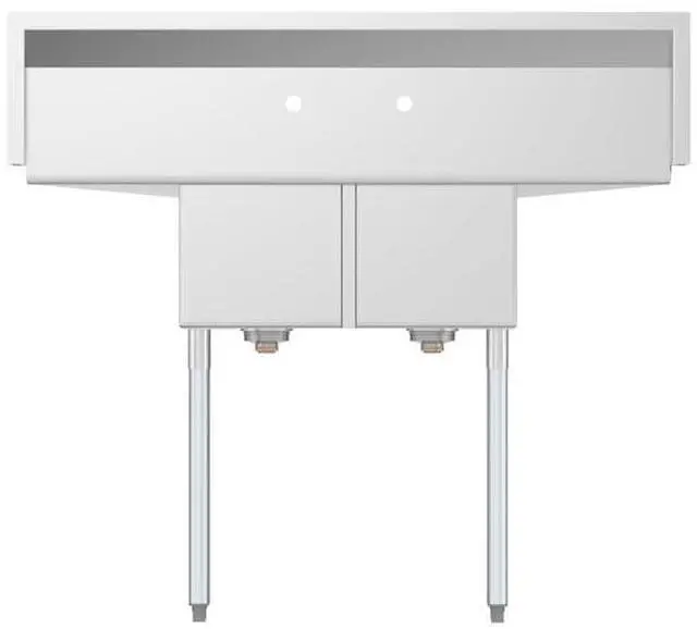 Alt view image 7 of 7 - KOOLMORE SB121610-12B3 2 Compartment Stainless Steel NSF Commercial Kitchen