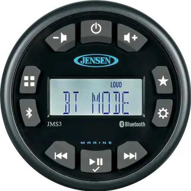 Alt view image 3 of 5 - JENSEN 3" JMS3RTL Bluetooth AM/FM/WB/USB Waterproof Stereo - Black