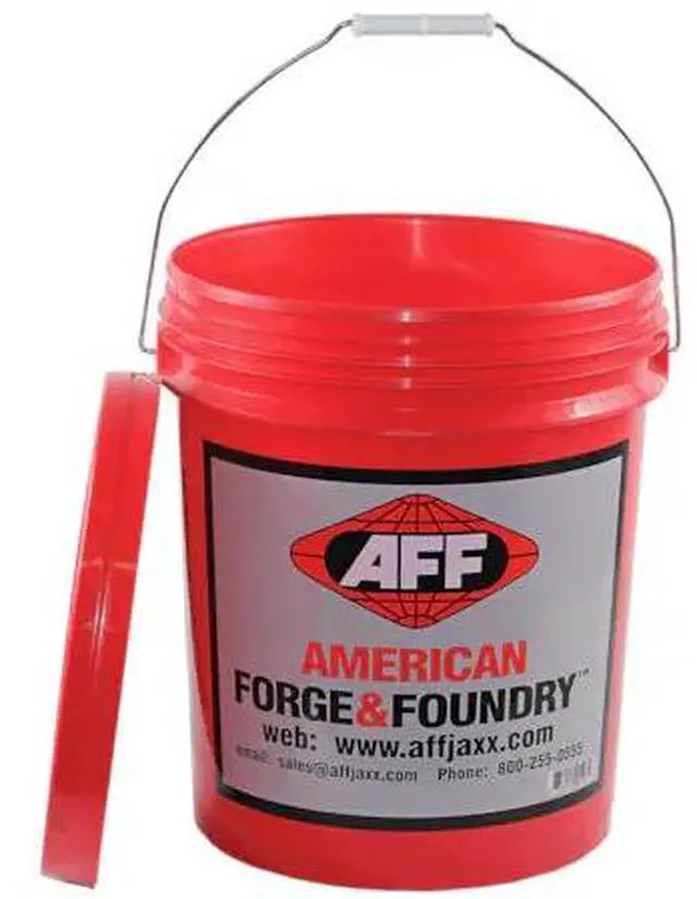 Main image of AMERICAN FORGE & FOUNDRY AFFBUCKET 5 Gallon Plastic Bucket, 12 In H, Red,