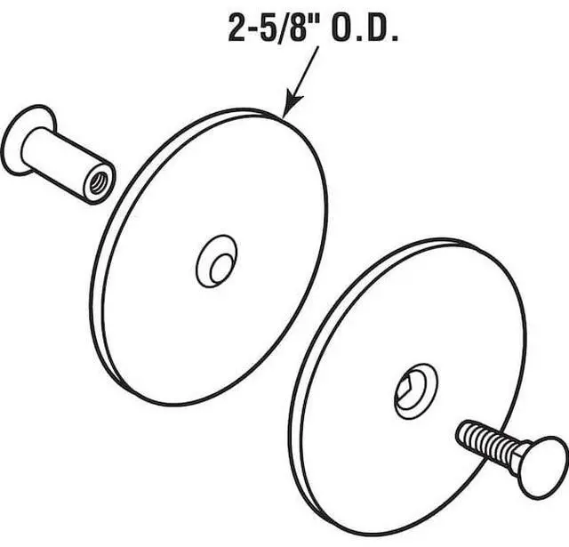 Alt view image 4 of 4 - PRIME-LINE U 10677 Steel Door Hole Cover Plate, Stainless Steel Single Pack