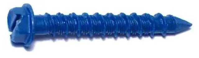 Main image of RED HEAD 08117 Tapcon Concrete Screw, 1/4" Dia., Hex, 1 3/4 in L, Steel Blue