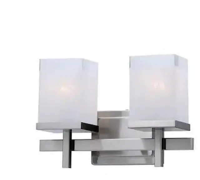Main image of MAXIM 2152LNSN Tetra 2-Light 14" Wide Satin Nickel Vanity Light