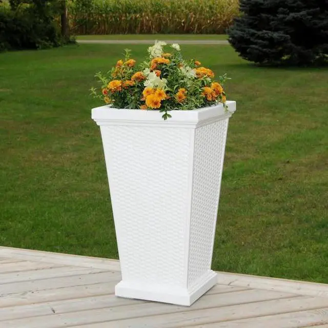 Alt view image 3 of 5 - MAYNE 5863-W Wellington Tall Planter - White