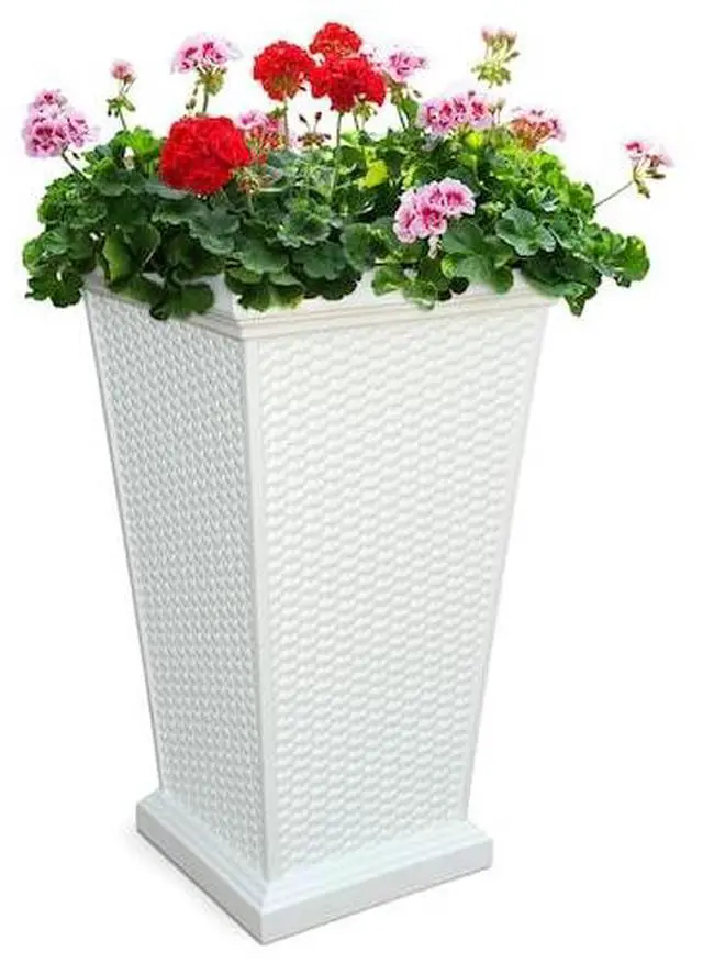 Alt view image 5 of 5 - MAYNE 5863-W Wellington Tall Planter - White