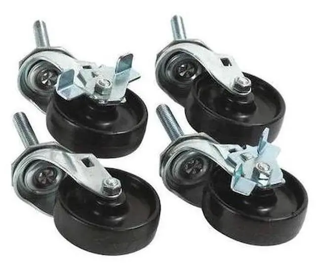 Main image of PARTNERS BRAND WS1001 Caster Set,for Carton Stands,Black, Black, Plastic/Metal,