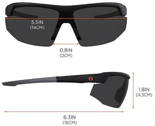 Alt view image 2 of 6 - ERGODYNE SKOLL-AFAS SKOLL, Safety Glasses, Anti-Scratch & Fog-Off+, Smoke Lens,