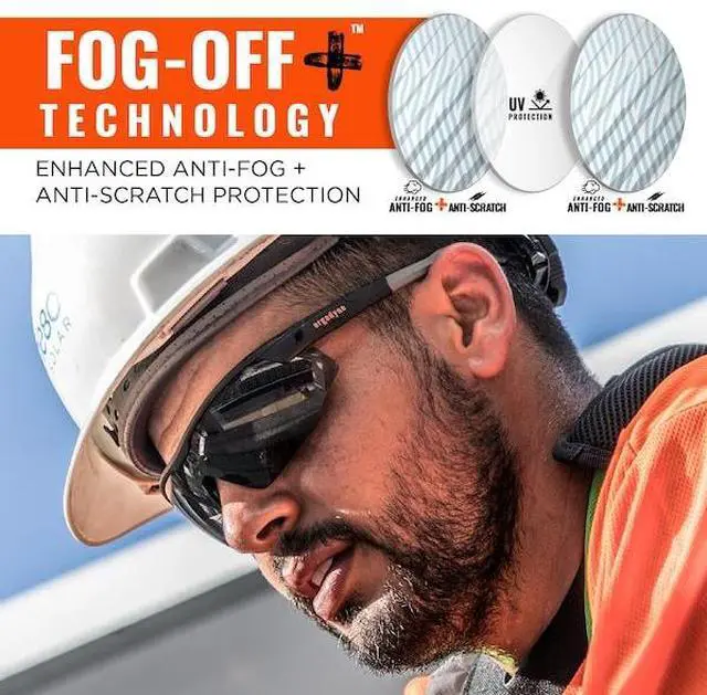 Alt view image 3 of 6 - ERGODYNE SKOLL-AFAS SKOLL, Safety Glasses, Anti-Scratch & Fog-Off+, Smoke Lens,