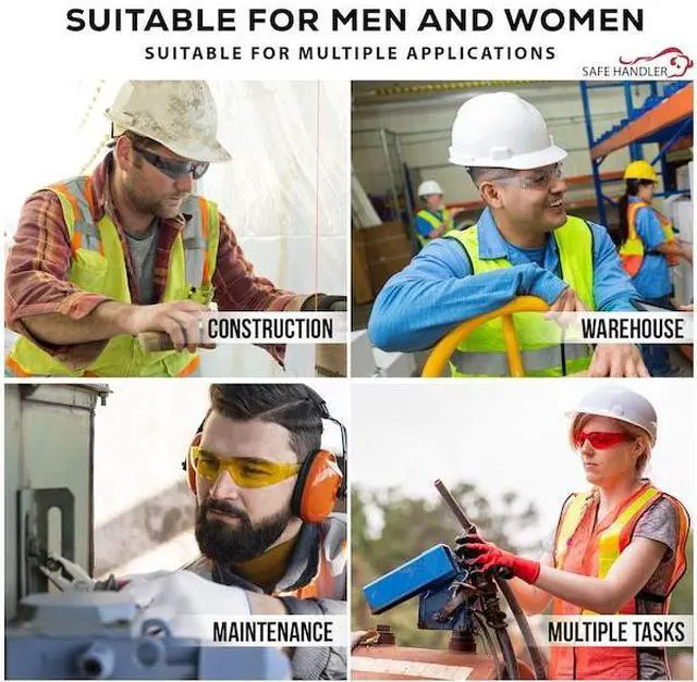 Alt view image 2 of 7 - BISON LIFE BLSH-ESCR-CLCT-SGA1-12 Crystal, Safety Glasses, Anti-Scratch,