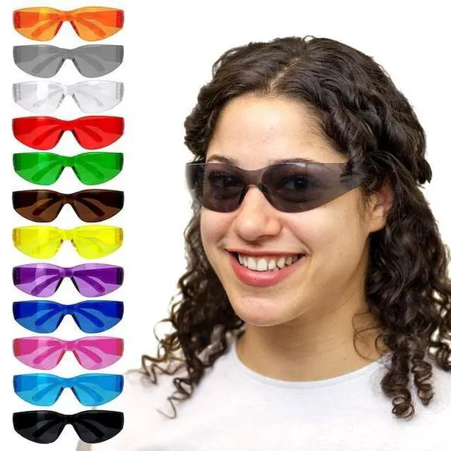 Alt view image 3 of 7 - BISON LIFE BLSH-ESCR-CLCT-SGA1-12 Crystal, Safety Glasses, Anti-Scratch,