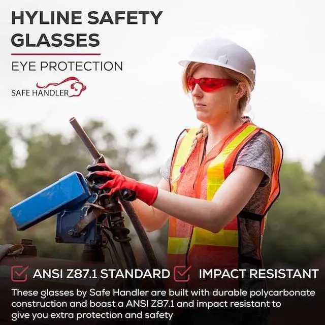 Alt view image 6 of 7 - BISON LIFE BLSH-ESCR-CLCT-SGA1-12 Crystal, Safety Glasses, Anti-Scratch,