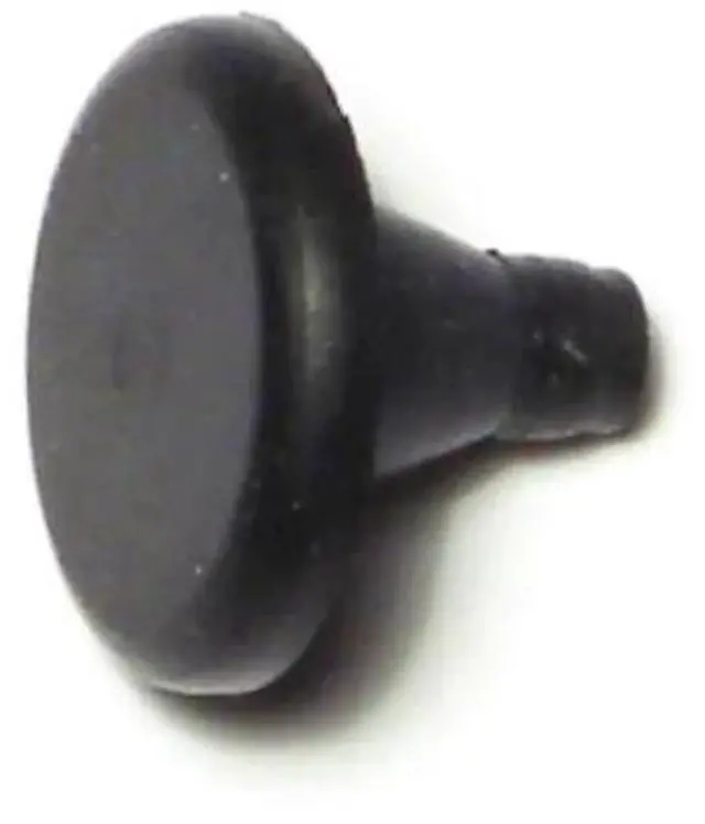 Main image of MIDWEST FASTENER 72166 0.7"x 0.2" Black Rubber GM Cars Short Bumpers 6PK