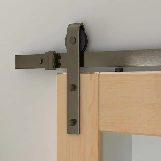 Alt view image 2 of 2 - DESIGNER COLLECTION NT.1400.09W.03 Antique Brass 78" Sliding Barn Door Hardware