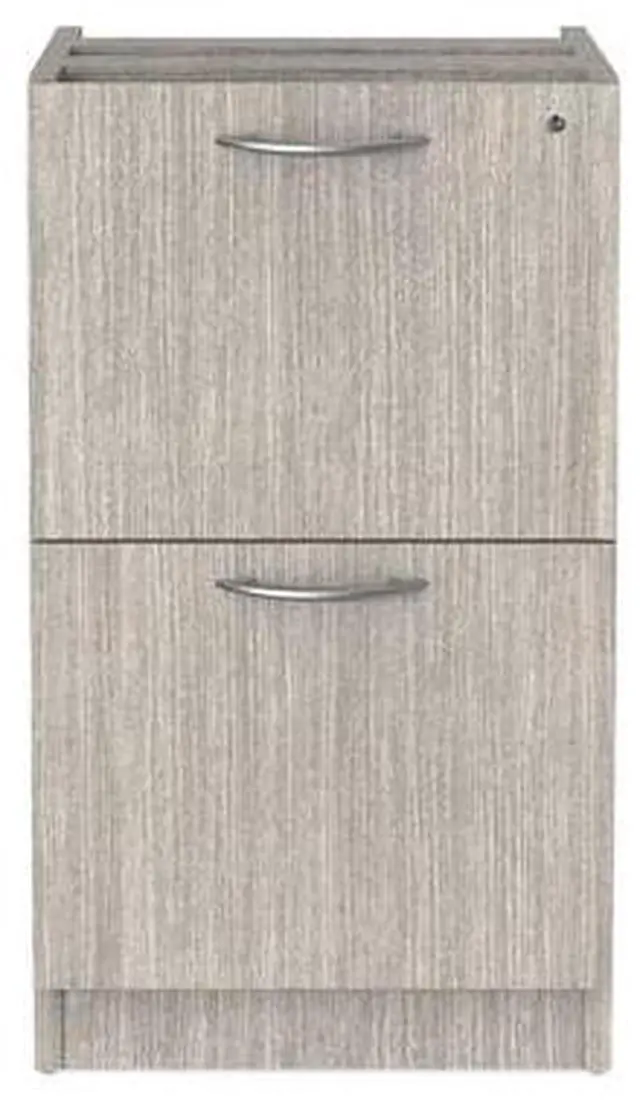 Alt view image 2 of 15 - Alera Valencia Full Pedestal File Drawers 2 Legal/Letter-Size 15.63" x 20.5" x 28.5" Gray VA542822GY
