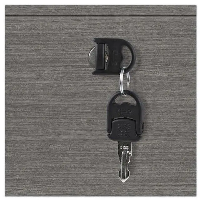 Alt view image 14 of 15 - Alera Valencia Full Pedestal File Drawers 2 Legal/Letter-Size 15.63" x 20.5" x 28.5" Gray VA542822GY