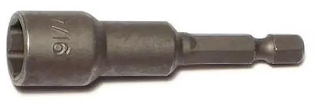Main image of MIDWEST FASTENER 54061 1/4" x 2-9/16" 7/16" Long Magnetic Hex Driver Bits 5PK