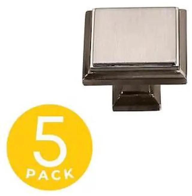 Main image of SAPPHIRE SP-1071-K-SN-5 Accent Series 1-1/4 in. Modern Satin Nickel Square