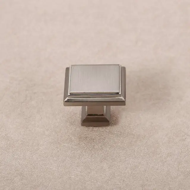 Alt view image 4 of 4 - SAPPHIRE SP-1071-K-SN-5 Accent Series 1-1/4 in. Modern Satin Nickel Square