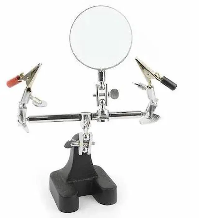 Main image of BIG HORN 19266 Third Hand With 2-1/2 Inch Magnifier Glass
