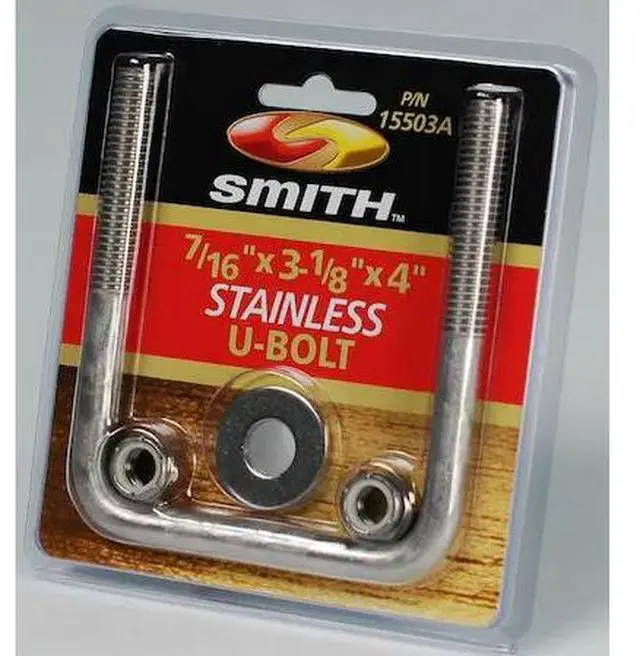 Main image of C.E. SMITH 15503A Square U-Bolt, 0.75" H, Stainless Steel