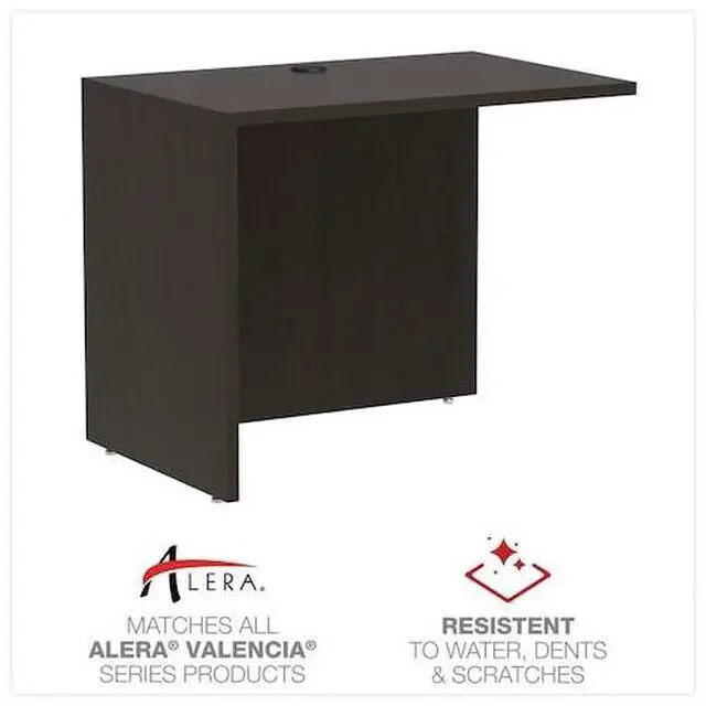 Alt view image 15 of 18 - Alera Valencia Series Reversible Return/Bridge Shell, 35w x 23 5/8d, Espresso