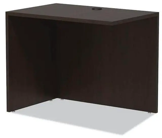 Alt view image 17 of 18 - Alera Valencia Series Reversible Return/Bridge Shell, 35w x 23 5/8d, Espresso