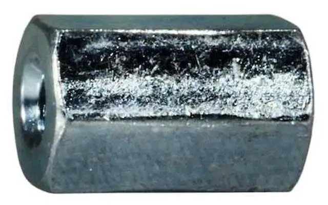 Main image of MIDWEST FASTENER 53773 Coupling Nut, #6-32, Steel, Zinc Plated, 1/2 in Lg, 50 PK