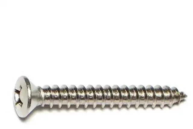Main image of MIDWEST FASTENER 53611 Sheet Metal Screw, #14 x 2 in, 18-8 Stainless Steel Oval