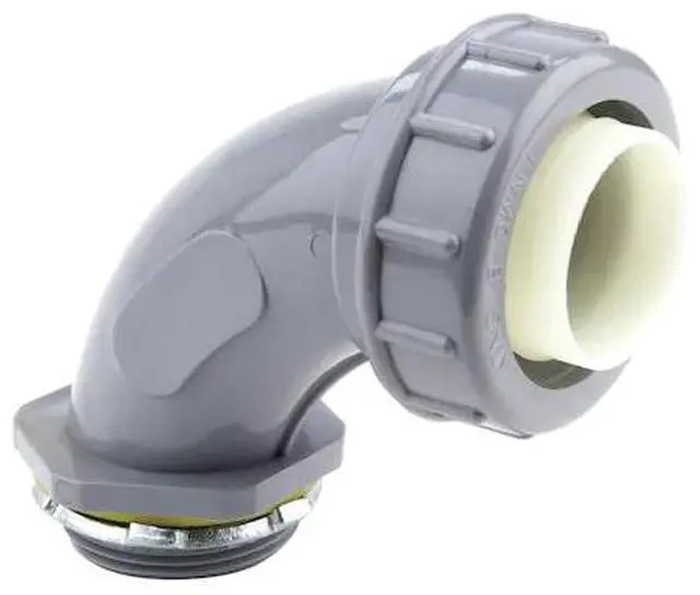 Main image of DOTTIE NLT90200 Conduit Fitting Connector, 2 in, Threaded, PVC, PVC Coated, Gray