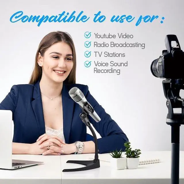 Alt view image 4 of 7 - PYLE PMKS8X2 Pyle Universal Adjustable Desktop Microphone Stand - Low Profile,