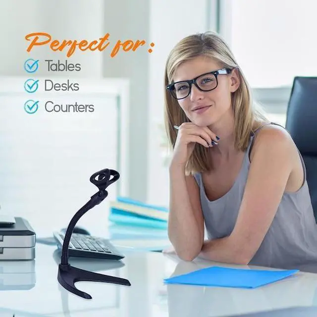 Alt view image 5 of 7 - PYLE PMKS8X2 Pyle Universal Adjustable Desktop Microphone Stand - Low Profile,